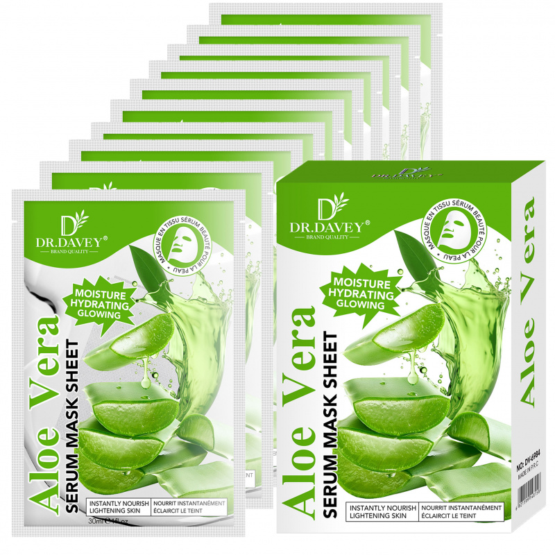 Aloe Vera Pot - Aloë Vera Serum Gezichtsmasker Sheet Gezichtsverzorging