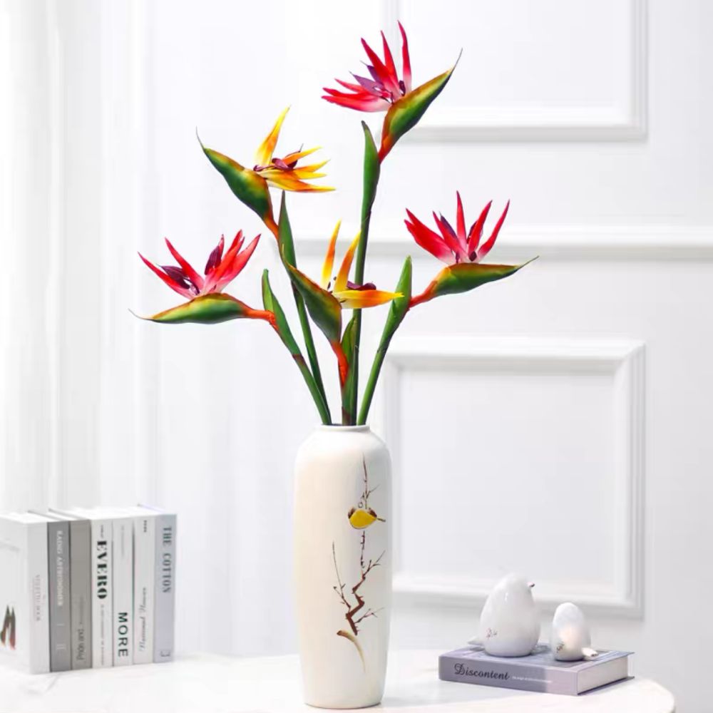 Bird Paradise Strelitzia - Langstengelige Kunstmatige Paradijsvogel Bloem Authentieke Aanraking