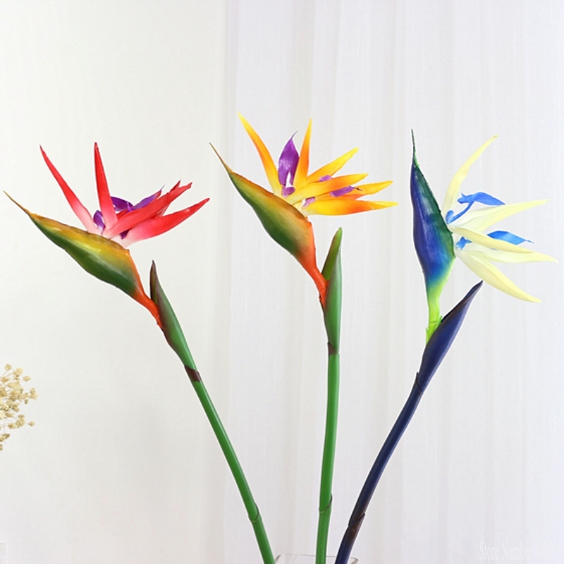 Bird Paradise Strelitzia - 90CM siliconen paradijsvogelstrelitzia simulatie prachtige kunstbloemenarrangement