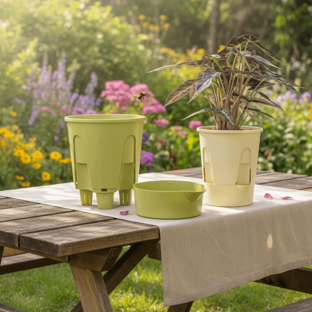 Plastic zelfabsorberende bloem - Aloe Vera Pot recensie en prijs