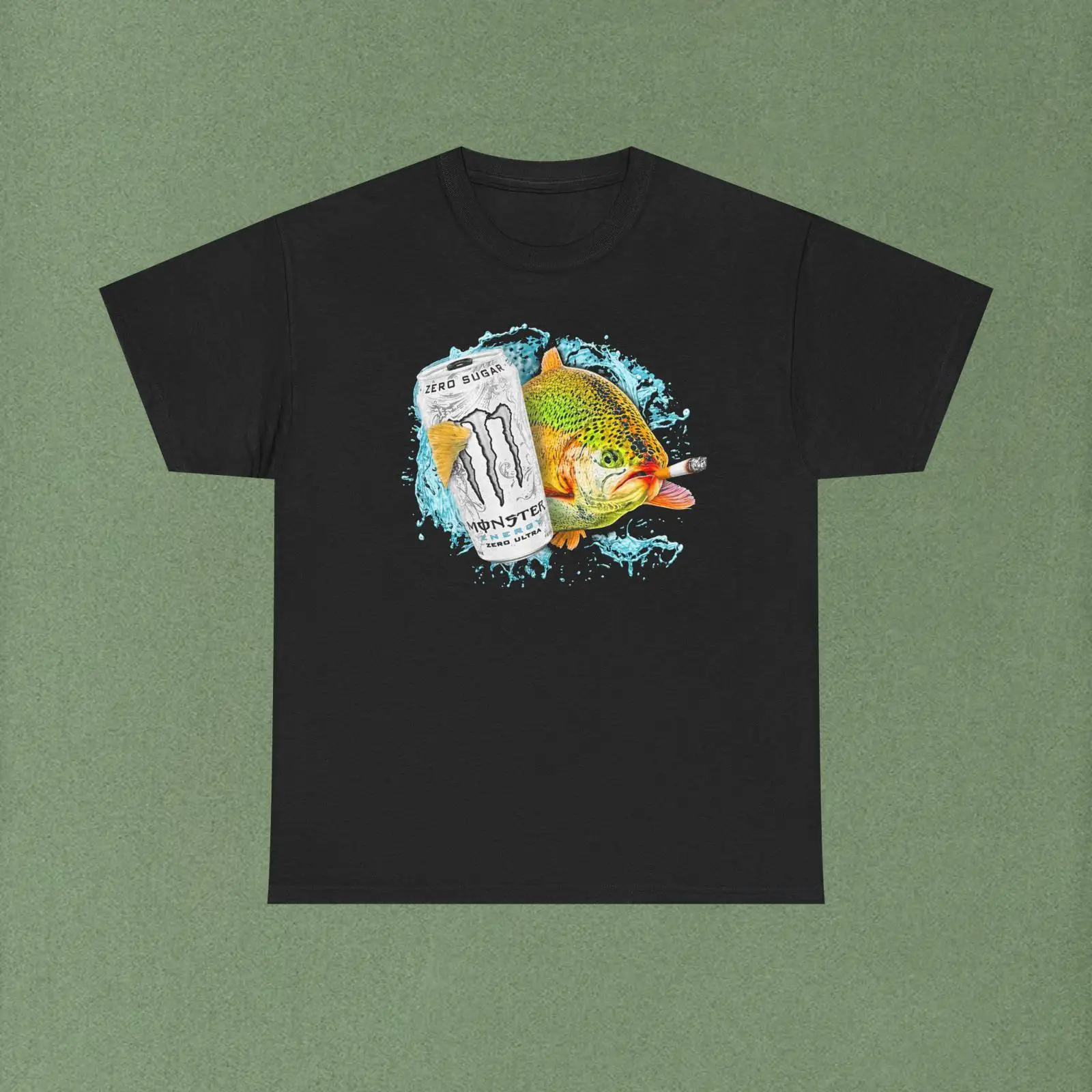 Witte Monster Fish T-shirt vin - Monstera Adansonii recensie en prijs
