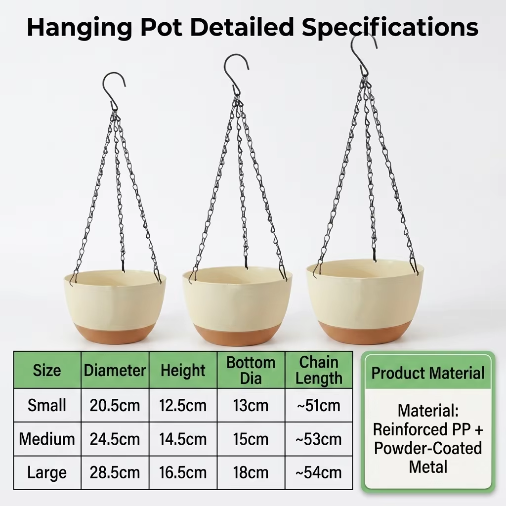 Moderne, dubbelkleurige hangen - Spider Plant Hanging recensie en prijs